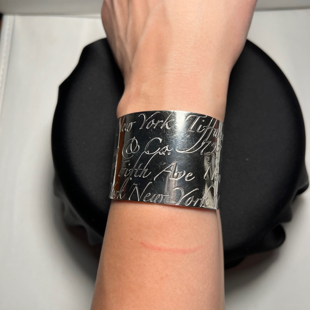 Vintage Tiffany & Co. Notes Wide Cuff Bracelet
